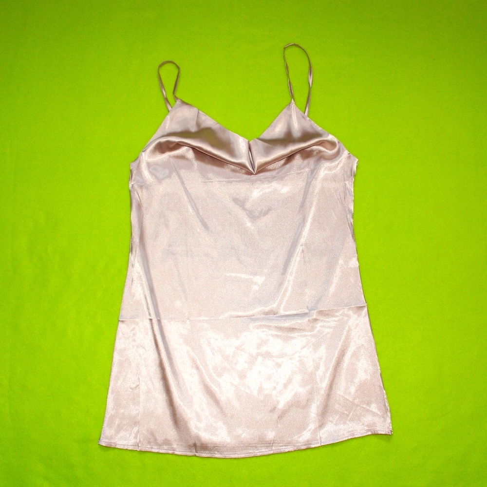 Mauve Silky Slip Dress